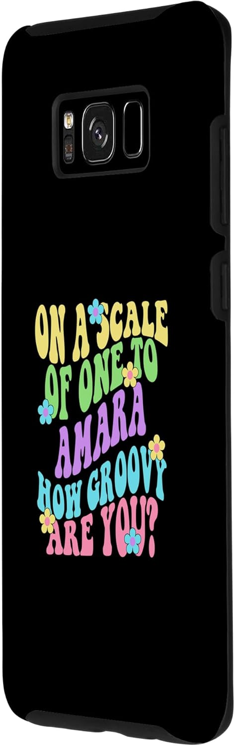 Galaxy S8+ AMARA Cute Retro Girls Groovy AMARA Personalized Name Case