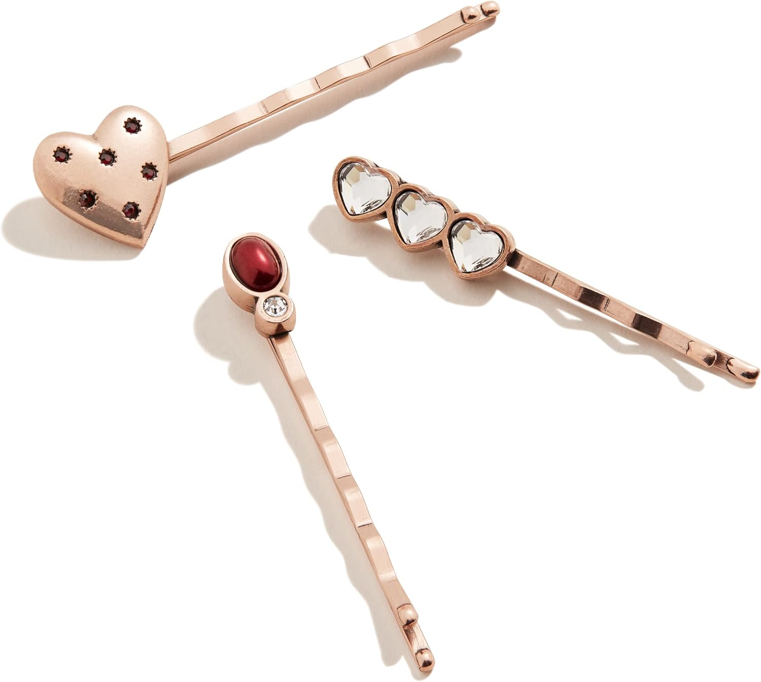 Alex and Ani – Pendientes de tuerca para mujer, cristales y perlas, acabado plateado rafaeliano, poste trasero, juego de 4 pares