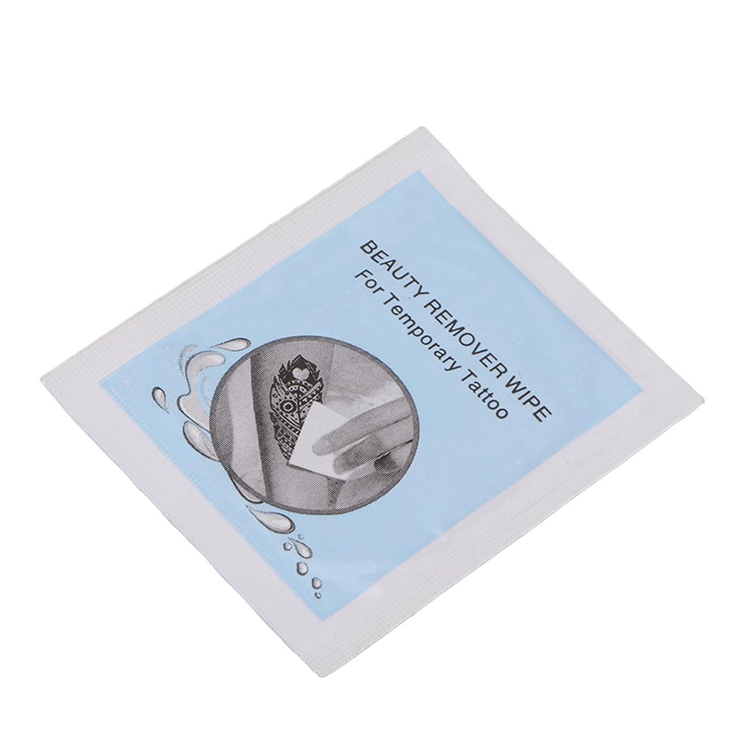 Sonew 120 toallitas de limpieza temporales de tatuajes, toallitas desechables para eliminar patrones de tatuajes, envueltas individualmente, 1