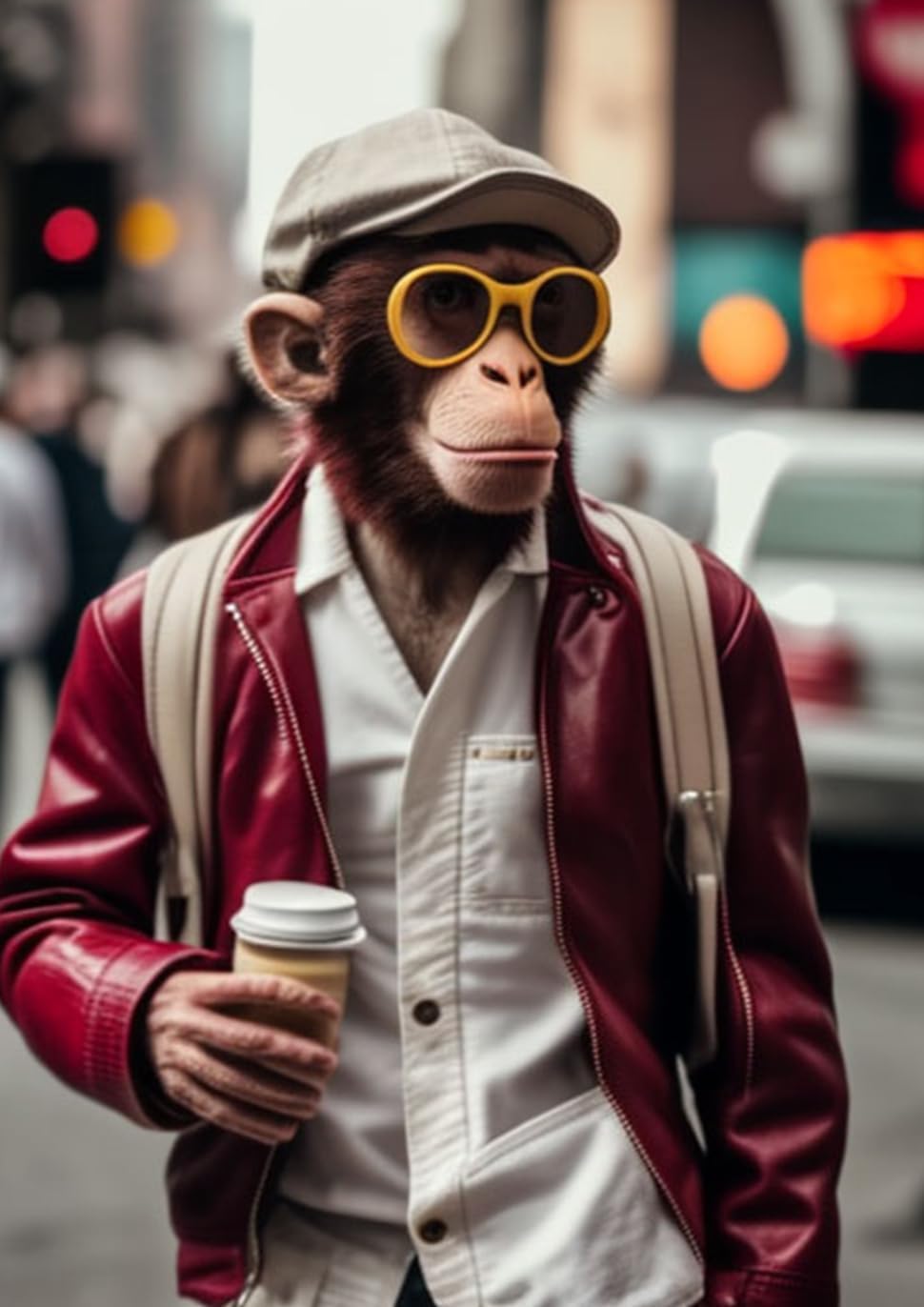 Street Monkey – Rompecabezas de 500 piezas para adultos, rompecabezas educativo intelectual, juego divertido para hombres, mujeres y niños, 15.2 x