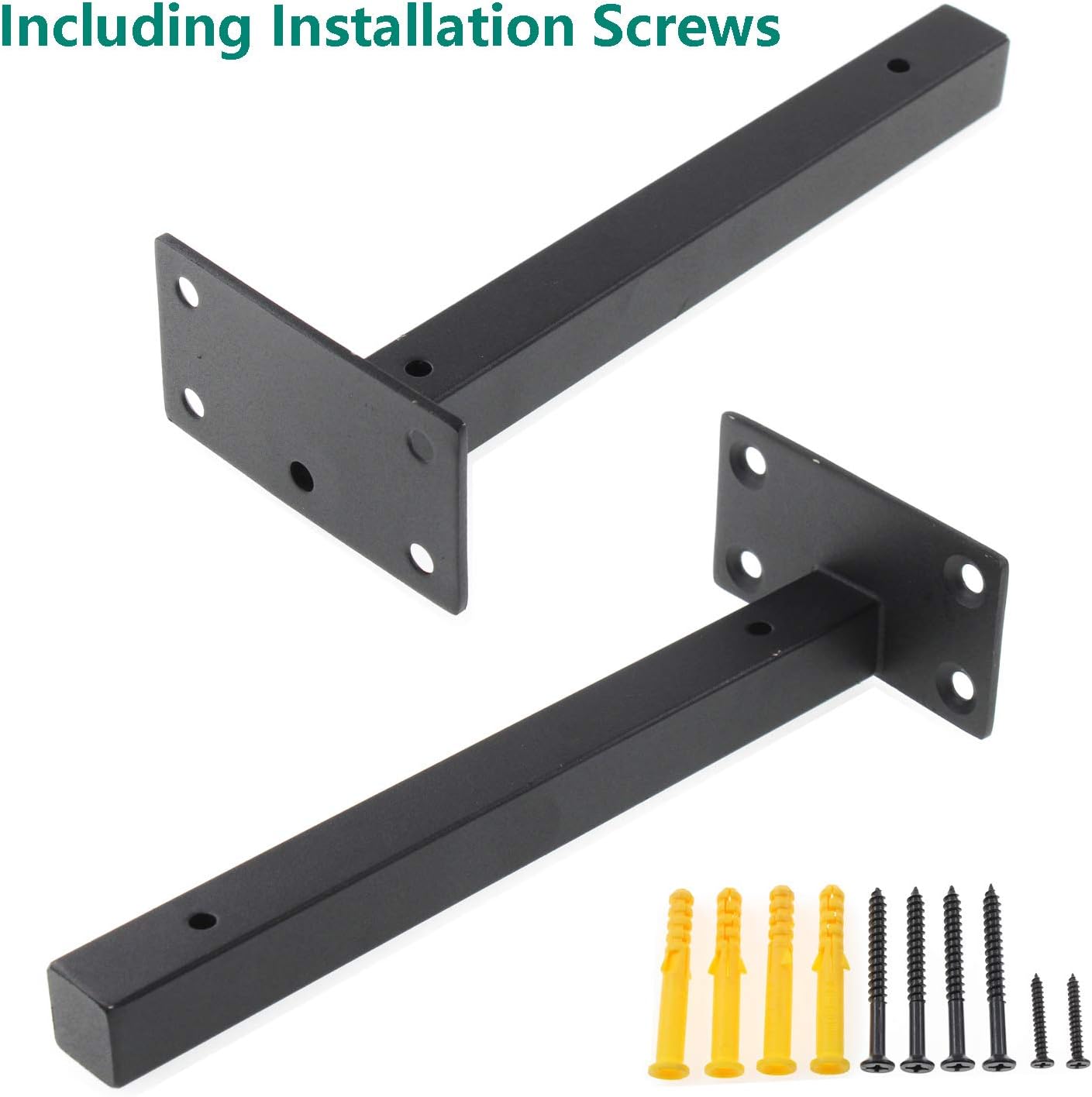 Soportes de estante resistentes, soportes flotantes para estantes, estantes decorativos montados en la pared, soporte para colgar en la pared con