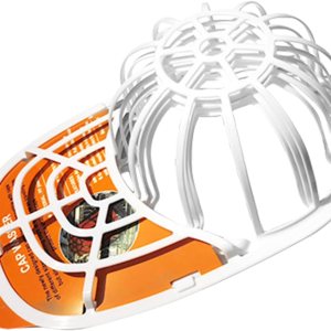 FAIRAH Arandela de sombreros, paquete de 2 soportes de almacenamiento de gorras de béisbol, limpiadores portátiles de gorras de béisbol, jaula de FAIRAH Arandela de sombreros, paquete de 2 soportes de almacenamiento de gorras de béisbol, limpiadores portátiles de gorras de béisbol, jaula de