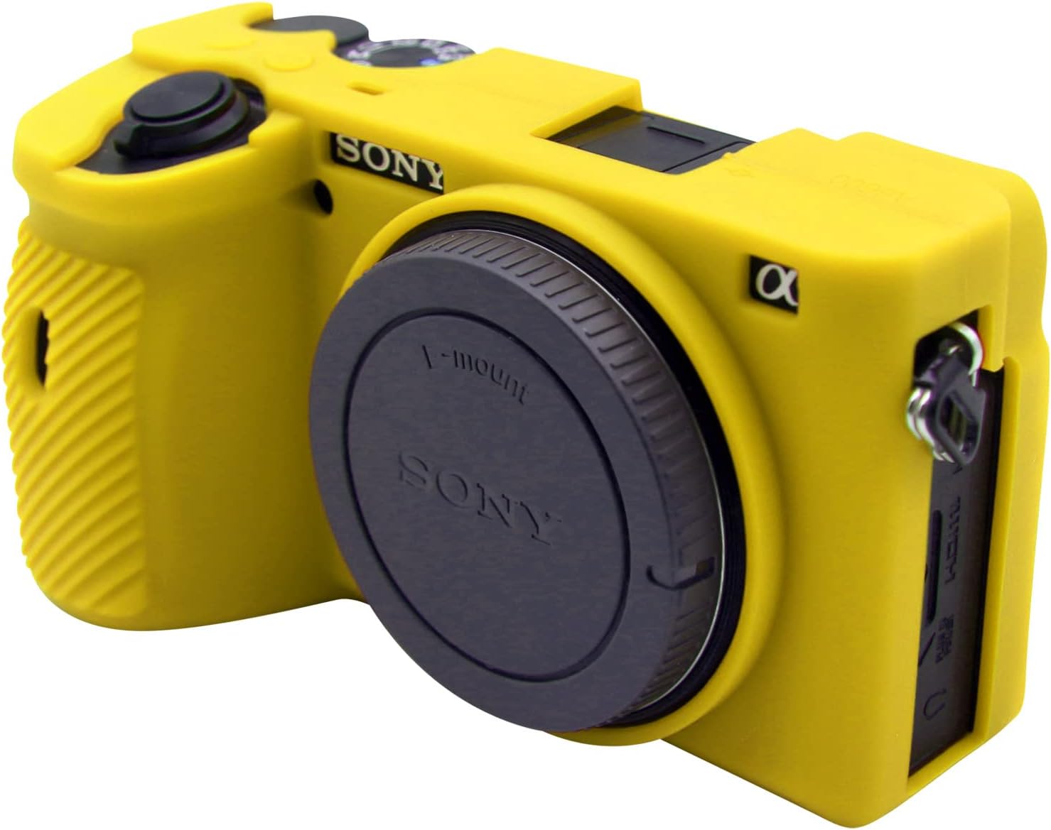 Easy Hood Funda para cámara Sony A6600 Alpha 6600 ILCE-6600 sin espejo, antiarañazos, ajuste delgado, funda protectora de goma de silicona suave