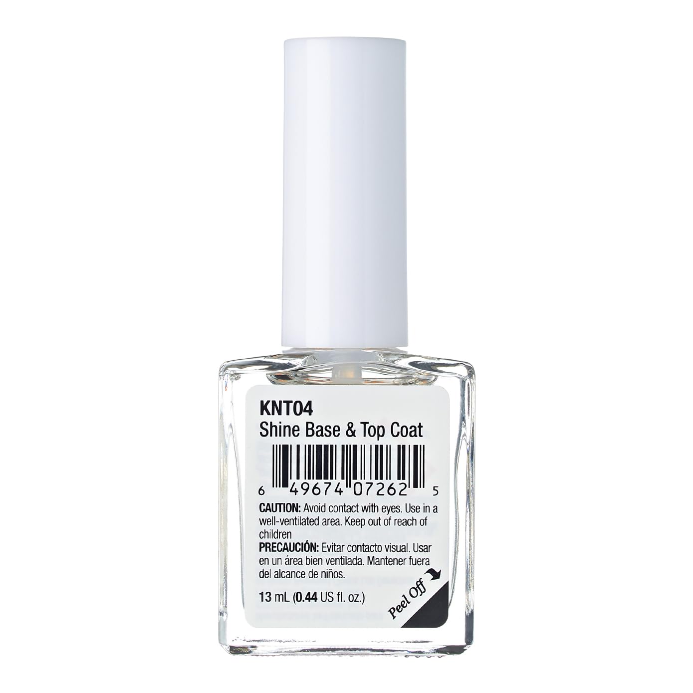 Base y capa superior de esmalte de uñas, esmalte de uñas multiusos 2 en 1, impregnado con biotina, no se mancha, astilla y decoloración, fabricado