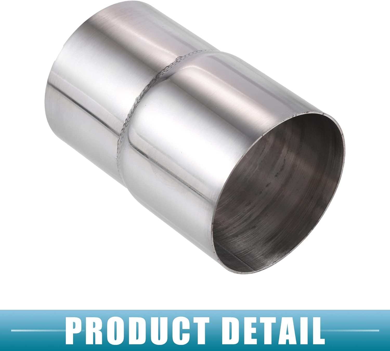 Adaptador de tubo de escape para automóvil, conector reductor de 2.5 pulgadas de diámetro interior a 2.75 pulgadas de diámetro exterior de acero