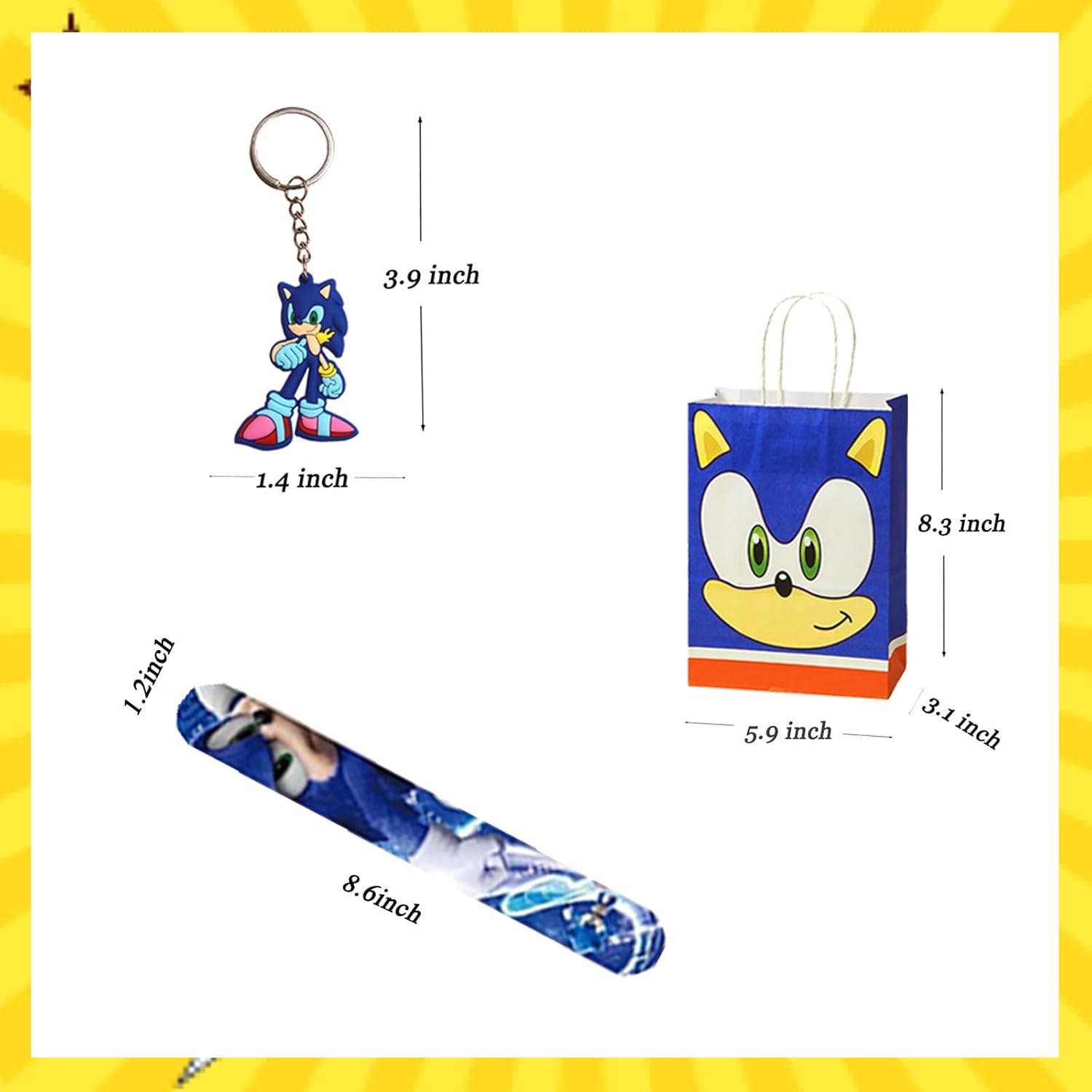 Anwaterfar 110 Pcs Birthday Party Supplies for Kids, Cartoon Themed Party Favors with Goodie Bags,Keychain,Stampers,Stickers,Birthday Carnival