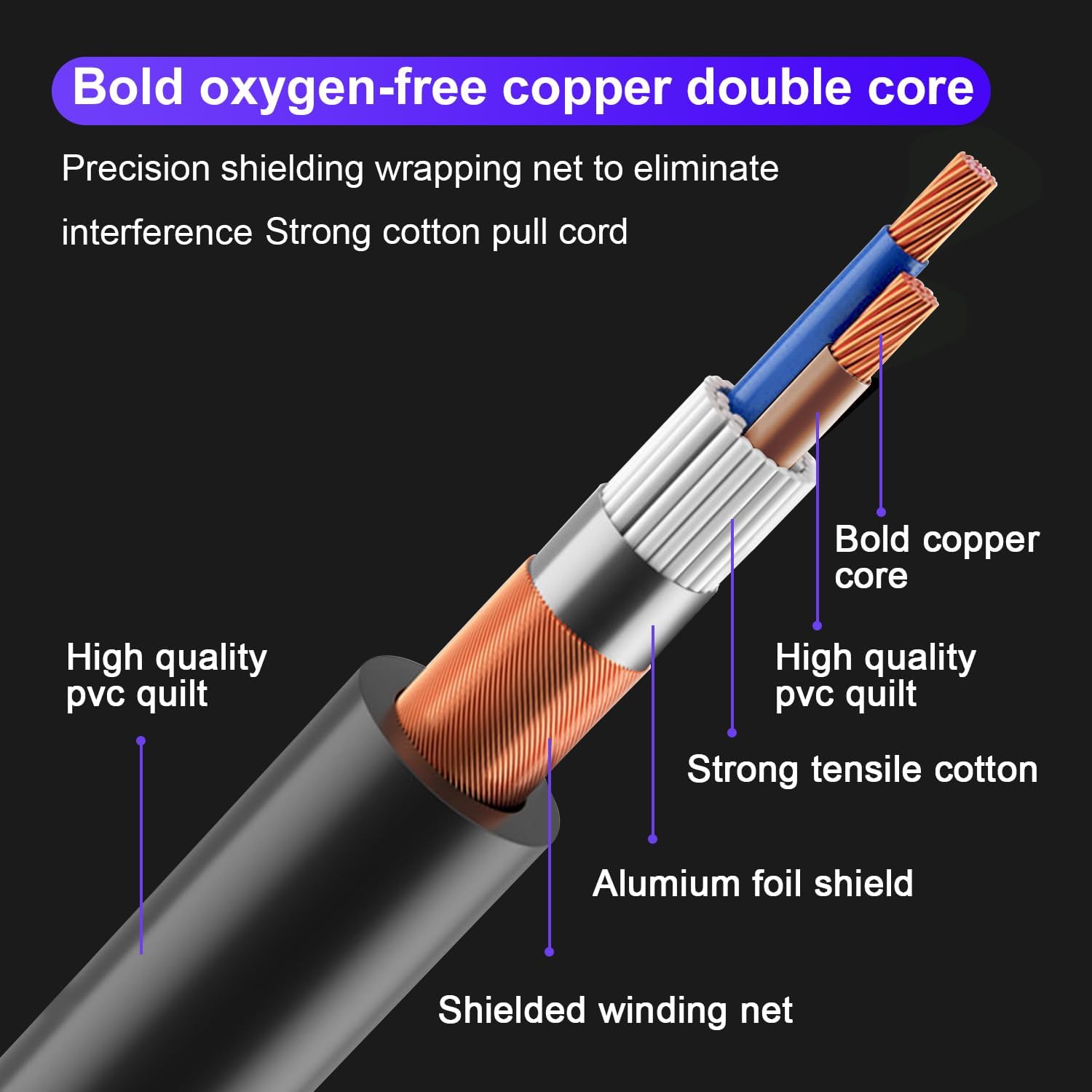 Cable DMX de 10 pies, paquete de 10 cables flexibles de señal XLR macho a hembra, adecuado para señal de iluminación de escenario, conexión XLR,