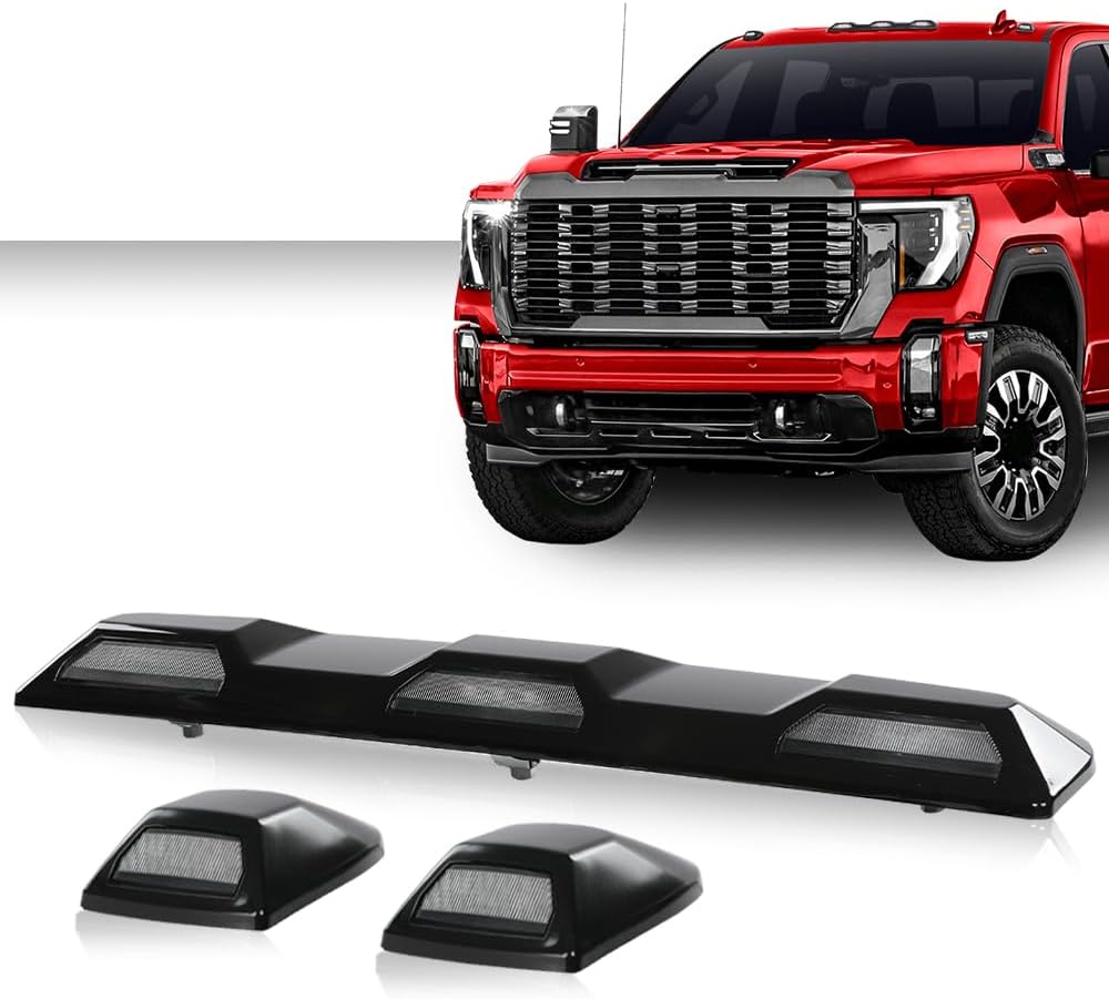 GRAND ORANGE Kit de lámpara LED ámbar para techo compatible con Chevy Silverado GMC Sierra 2500HD 3500HD 2020-2023 84747496, 84747497, 84694118,