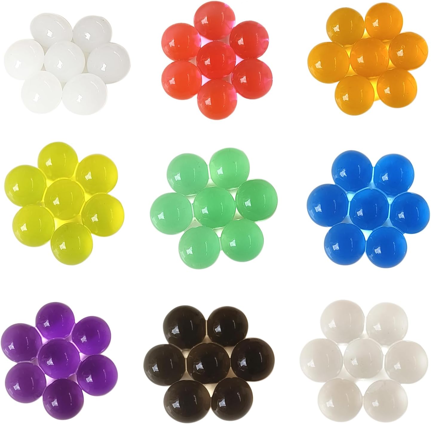 GLBYUNN Paquete de 10 cuentas de gel de agua para jarrones, cuentas de relleno de jarrón de agua arcoíris, cuentas de gel de agua de gelatina para
