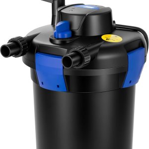 VIVOHOME Filtro biológico presurizado para estanques con luz de 9 vatios, adecuado para estanques Koi de hasta 500 galones o estanques ornamentales VIVOHOME Filtro biológico presurizado para estanques con luz de 9 vatios, adecuado para estanques Koi de hasta 500 galones o estanques ornamentales