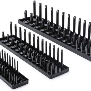 GEARWRENCH Juego de 3 bandejas de almacenamiento SAE de 14″, 38″ y 12″, color negro – 83118 GEARWRENCH Juego de 3 bandejas de almacenamiento SAE de 14″, 38″ y 12″, color negro – 83118
