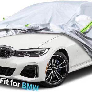 Funda a medida para automóvil BMW, 7 capas de cubierta impermeable para todo tipo de clima, para exteriores, cubierta completa contra la lluvia, el Funda a medida para automóvil BMW, 7 capas de cubierta impermeable para todo tipo de clima, para exteriores, cubierta completa contra la lluvia, el