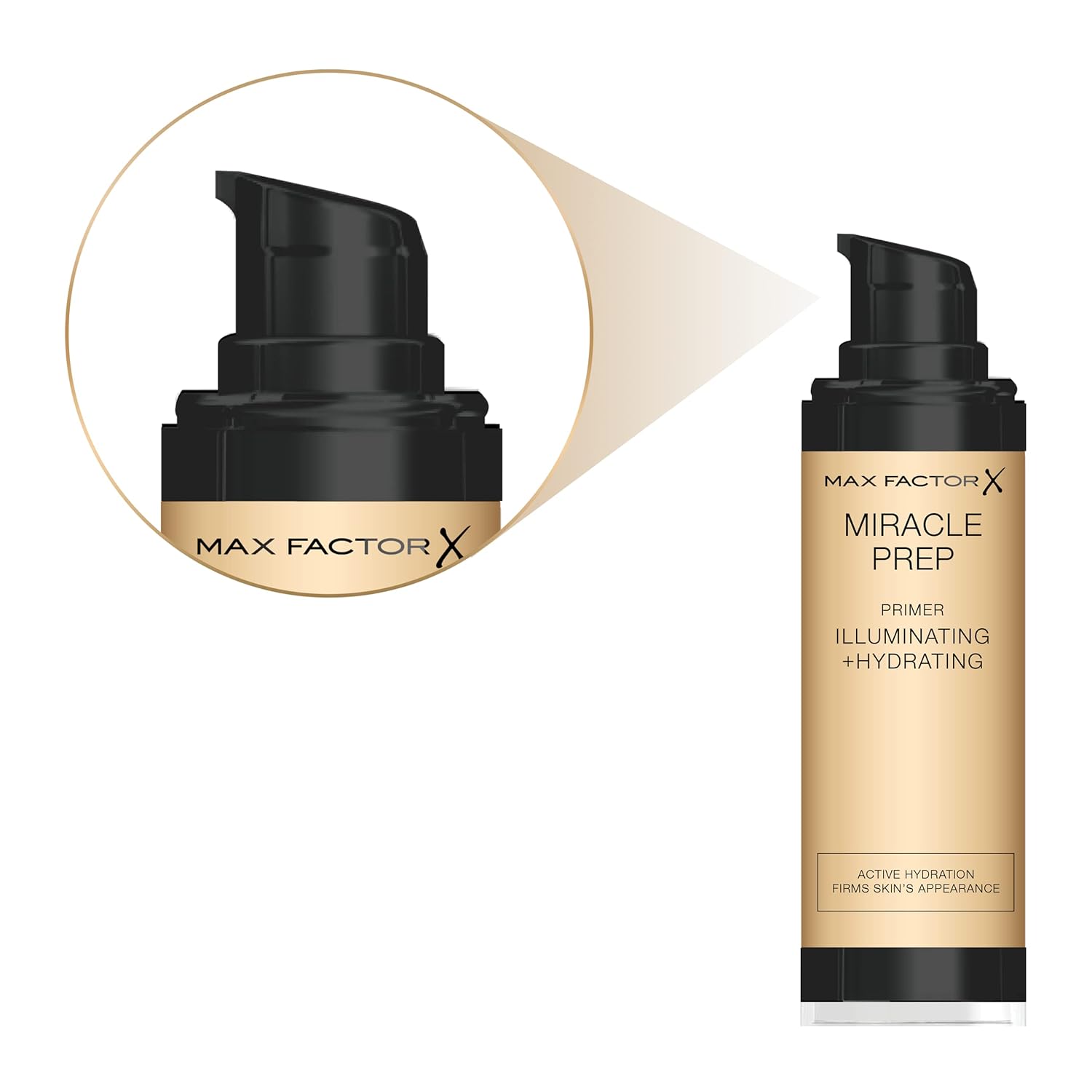 Max Factor Miracle Prep – Imprimación iluminadora e hidratante, fórmula nutritiva con niacinamida y vitamina E, 1.0 fl oz