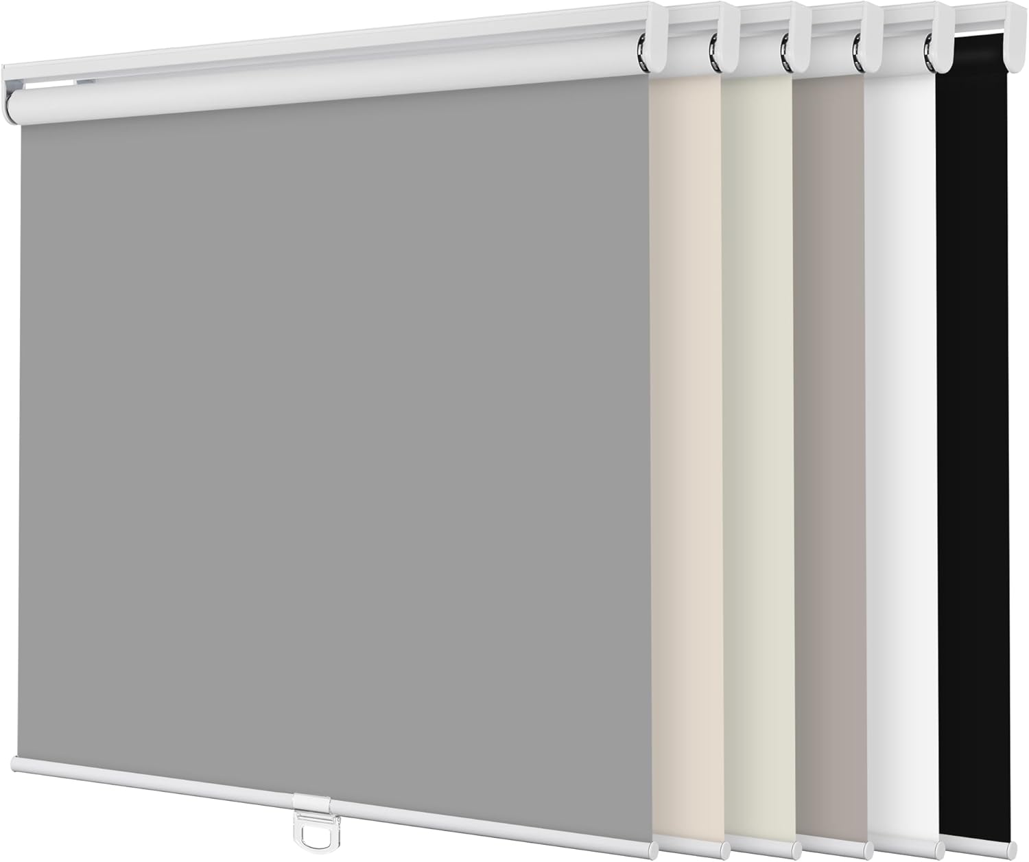 BERISSA Persianas enrollables opacas para ventanas, sin cordón, con protección UV, ahorro de energía, oscurecimiento de habitación, para ventanas,