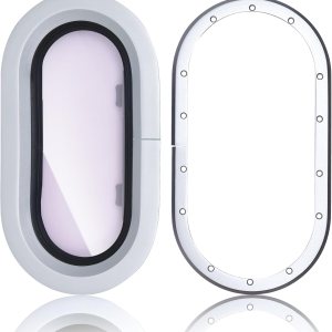 Amarine Made Escotilla de cubierta de aluminio anodizado, placa de cubierta de barco en tamaño de 14.5 x 7.6 pulgadas, escotillas marinas para Amarine Made Escotilla de cubierta de aluminio anodizado, placa de cubierta de barco en tamaño de 14.5 x 7.6 pulgadas, escotillas marinas para