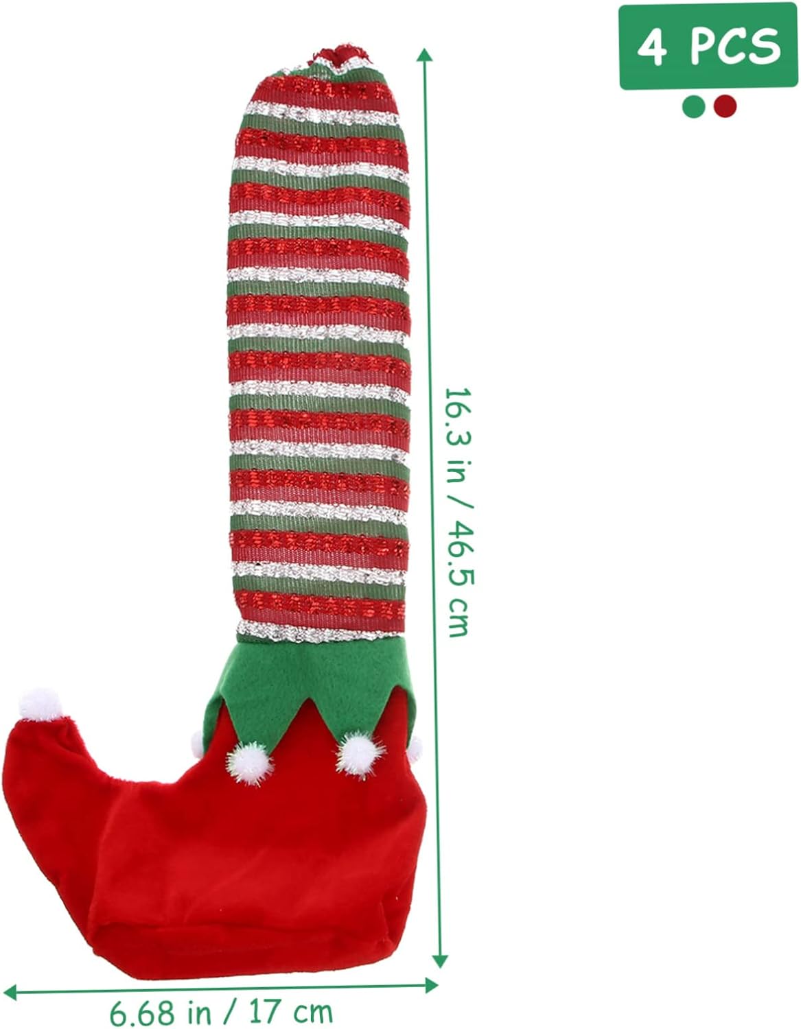 Garneck 1 juego de 4 fundas para patas de silla, decoraciones de fiesta, regalos de Navidad, pies de mesa, manga para silla de ancianos, calcetines