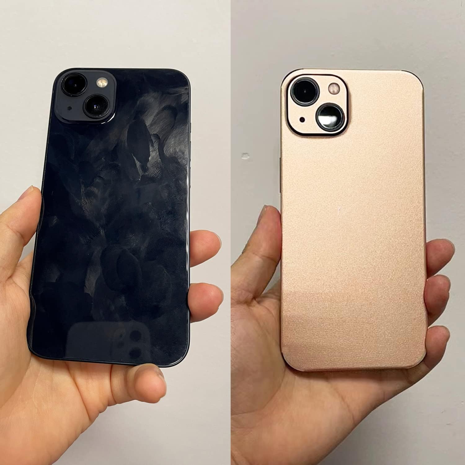 Adhesivo de color dorado champán compatible con iPhone 14 Pro Max, envoltura completa, súper fina, 2 unidades (iPhone 14 Pro Max)