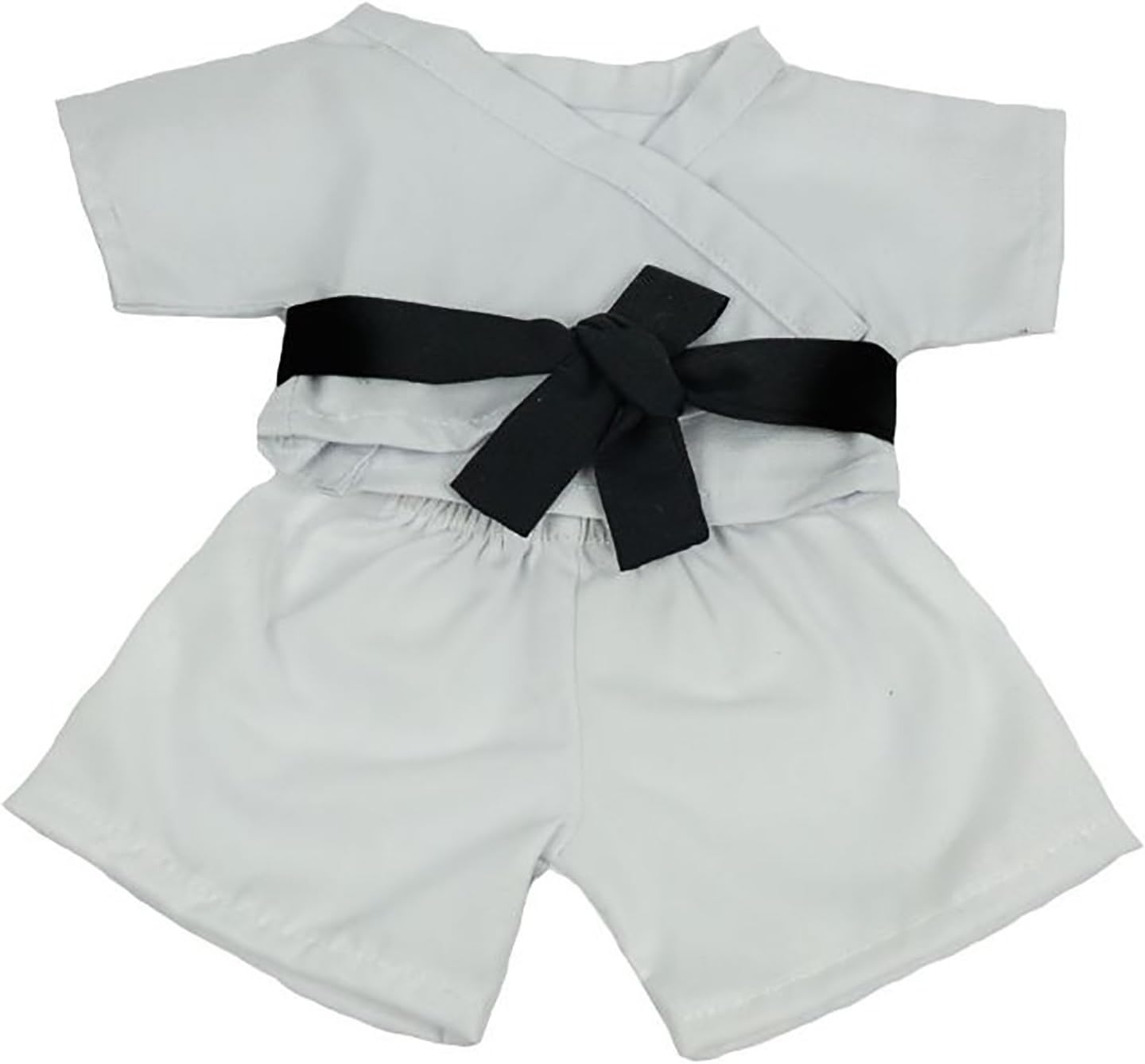 Traje de karate con cinturón de oso de peluche para 8 pulgadas a 10 pulgadas, construye un oso y haz tus propios animales de peluche