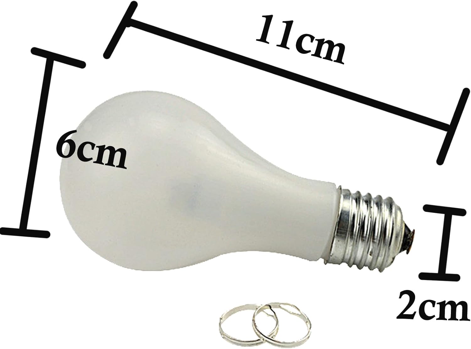Magic 2 unids LED lámpara mágica botón modelo resplandor en la mano truco mágico truco batería bombilla para niños adultos azul E27 A60 1watt