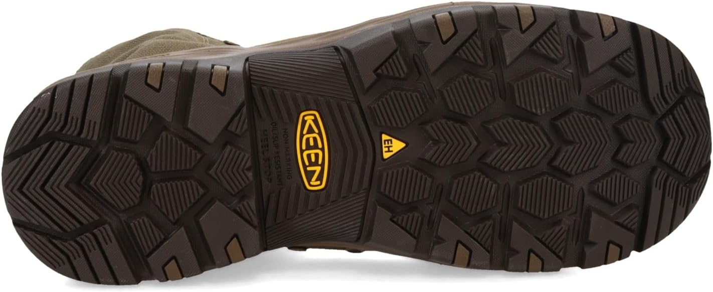 KEEN Utility Botas de trabajo de lona con punta compuesta Roswell para hombre