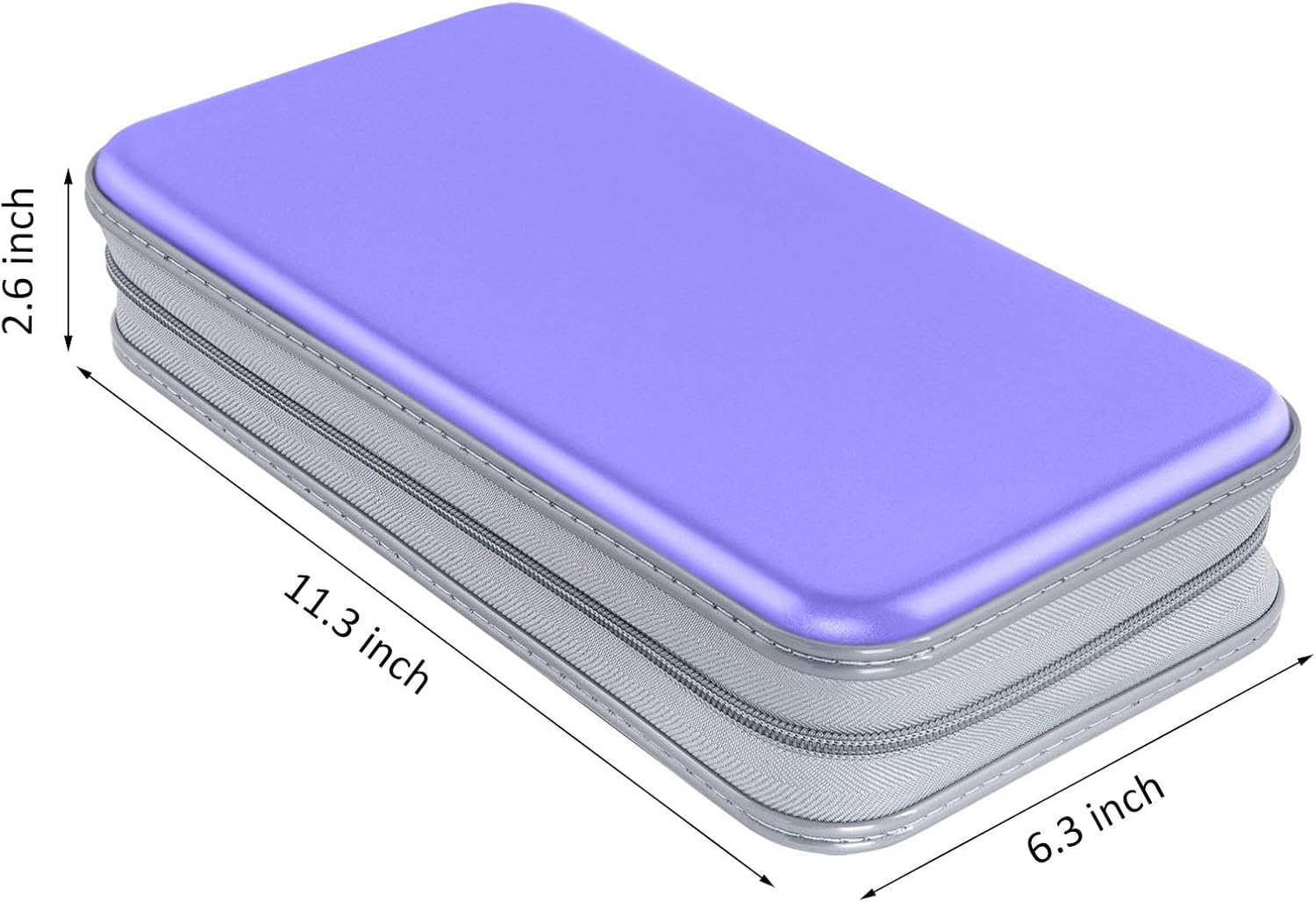 Estuche para CD, capacidad para 80 unidades, para CDDVD, cartera, de plástico duro, CD y DVD, carpetas de almacenamiento para automóvil, hogar,