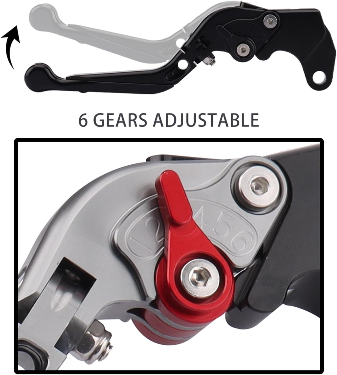 Conjunto de embrague para Bajaj Pulsar 200 RS 2015-2018 Plegable Aluminio Motocicleta Freno Embrague Palancas Set Multifunción Manija Piezas