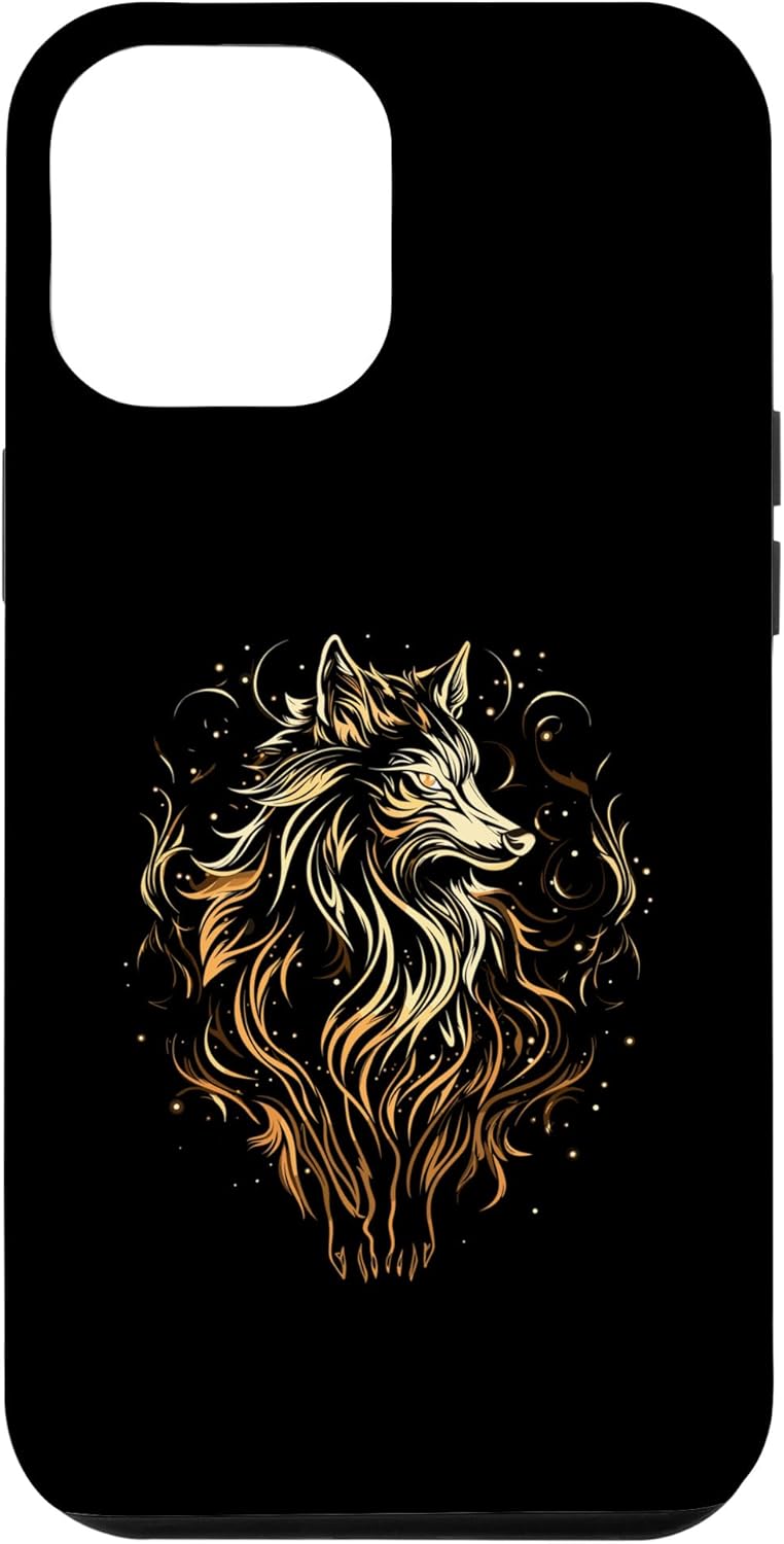 Funda para iPhone 14 Pro Max Fenrir Wolf Viking Orgullo escandinavo Norsemen Odines Wolf