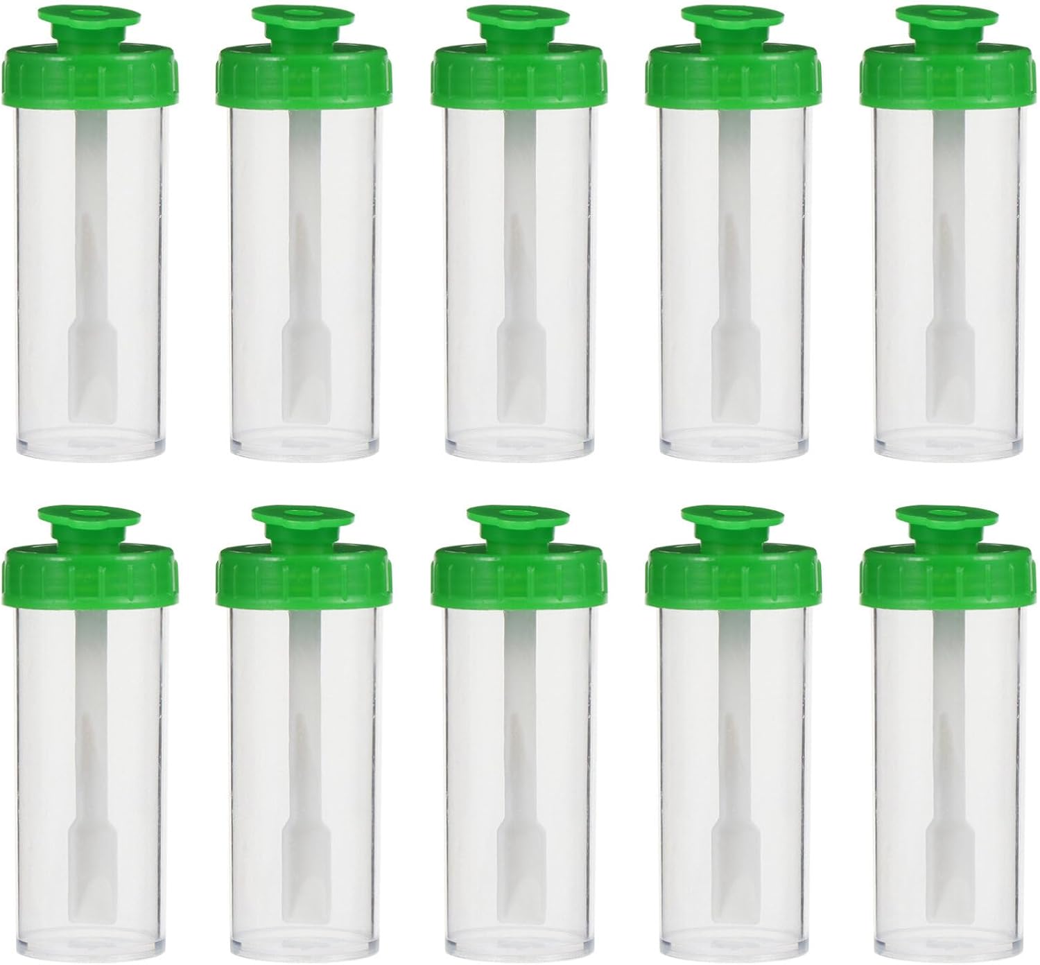 POPETPOP Colector fecal Designable 50pcs 0.5 fl oz Taburete Espécimen Taza Taburete Contenedor con Cuchara Tapa Taburete Taza de Muestreo