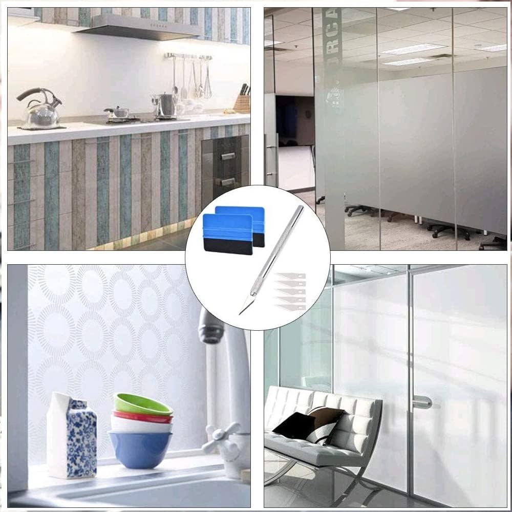 SECALIFE Kit de herramientas de envoltura de vinilo, herramienta de tinte de película de ventana, herramienta de papel tapiz con espátula de