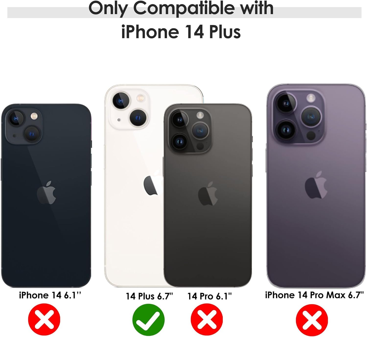 LOHASIC Funda compatible con iPhone 14 Plus, piel sintética de lujo, elegante, elegante, delgada, suave, antideslizante, flexible, para hombre, para
