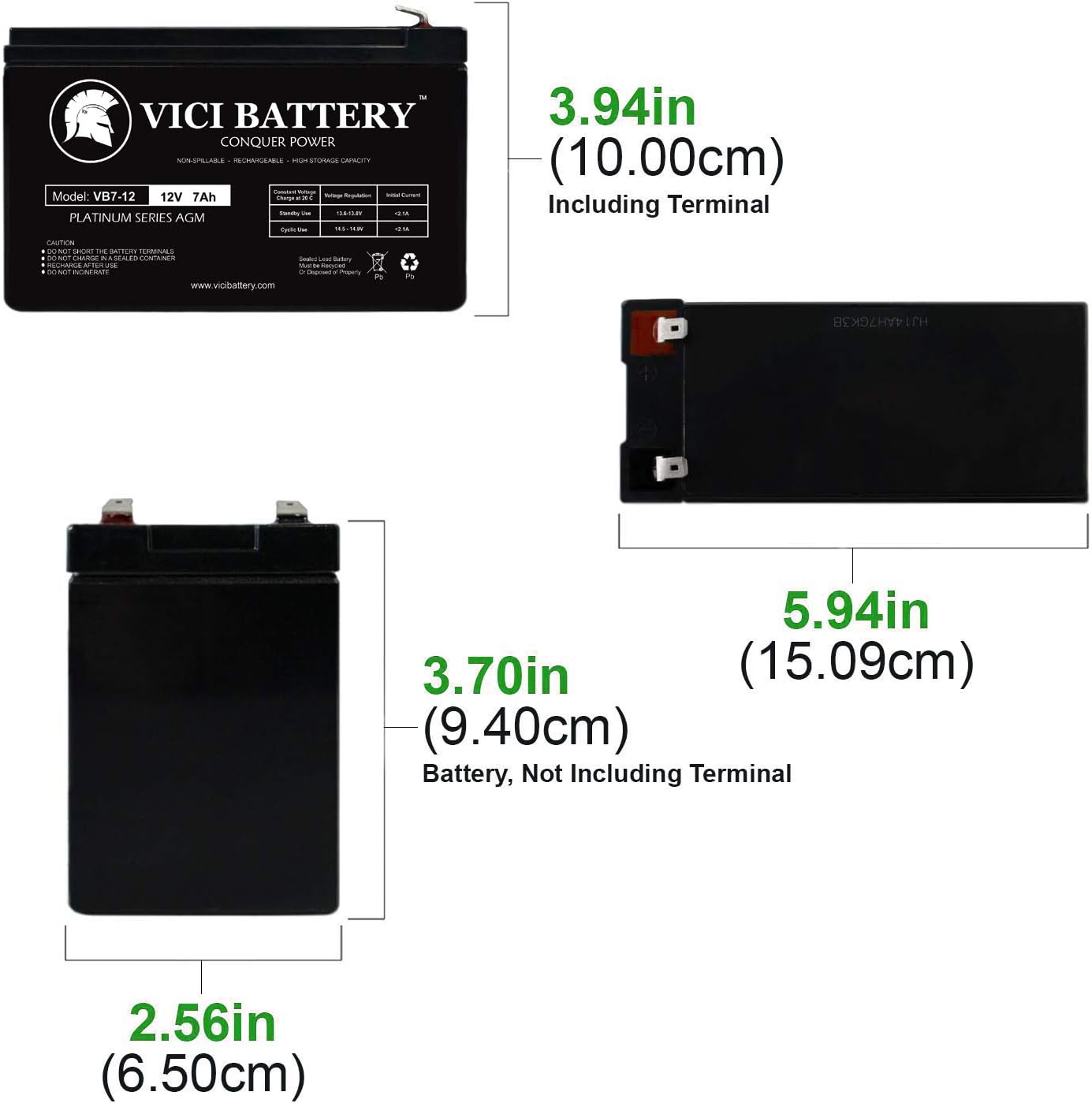 Reemplazo FIAMM FG20722 por marca VICI Battery