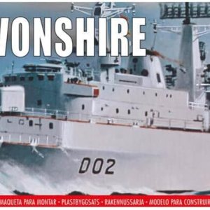 Airfix Vintage Classics HMS Devonshire (Do2) Destroyer 1600 Royal Navy Military Battleship Kit de modelo de plástico A03202V Airfix Vintage Classics HMS Devonshire (Do2) Destroyer 1600 Royal Navy Military Battleship Kit de modelo de plástico A03202V