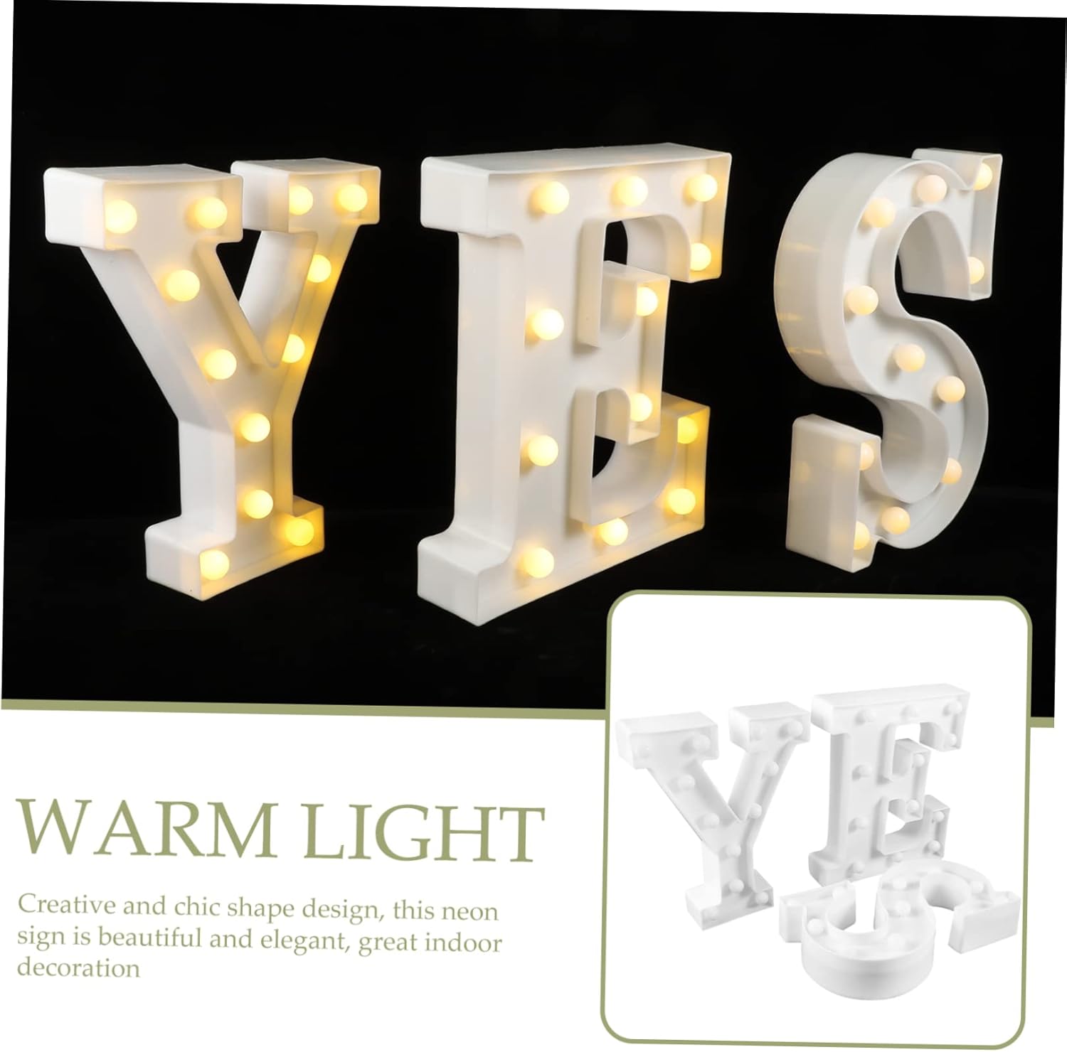 Veemoon Lámpara de modelado LED para boda, letrero de neón, luces decorativas de neón, letras luminosas, letrero de letras decorativas, discotecas,