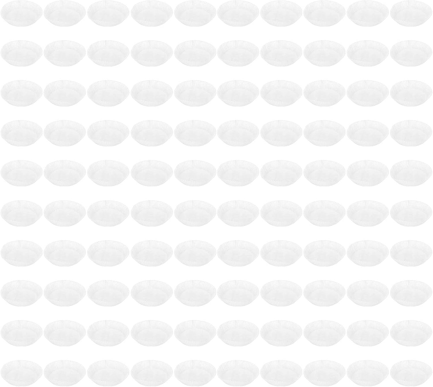 100 forros para freidora de aire, 6.3 x 1.8 in, color blanco, antiadherente, bandeja de papel de aceite, forro redondo para hornear freidora de