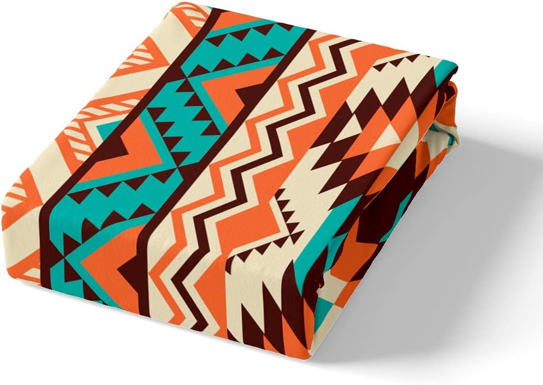 Juego de ropa de cama occidental, funda de edredón azteca bohemia, vaquera, vaquera, nativo del suroeste, funda de edredón para niños y niñas,