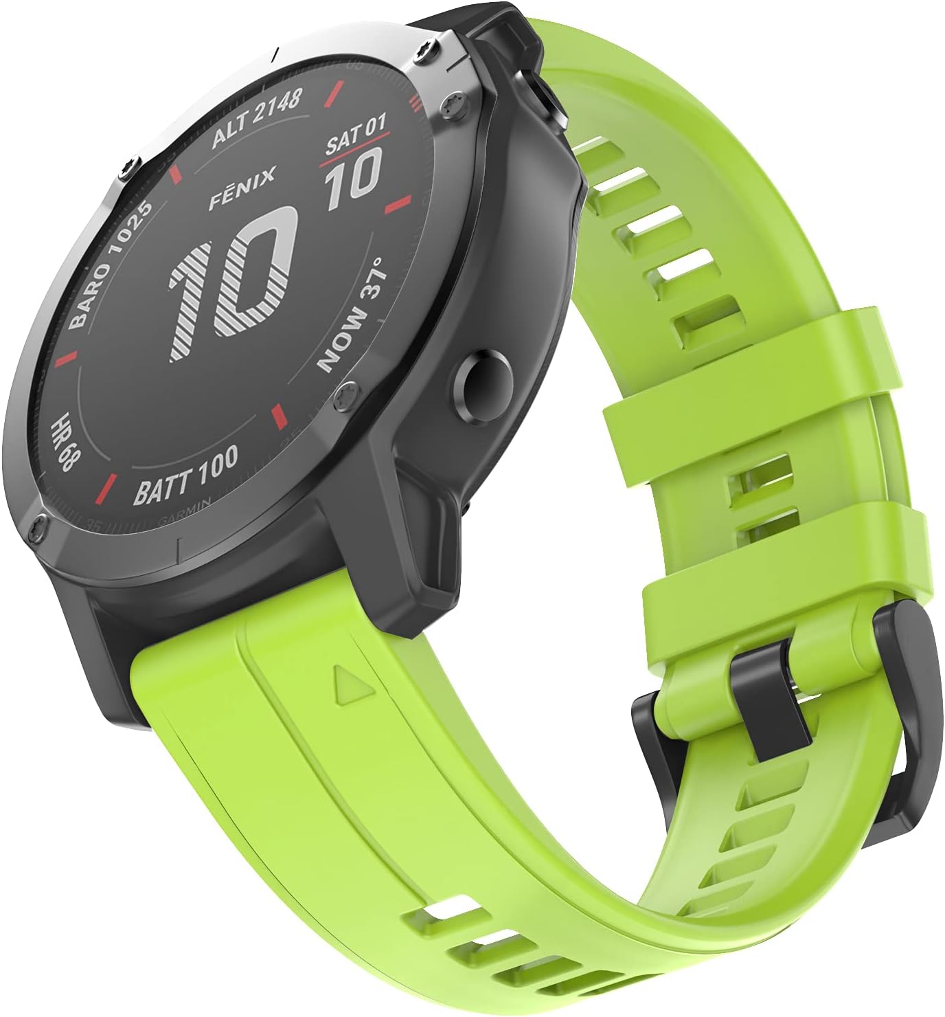 OVERSTEP Correa de reloj de silicona suave compatible con Garmin Fenix 5X Band de 1.024 in de ancho para Fenix 6XFenix 7XFenix 5X PlusFenix 6X