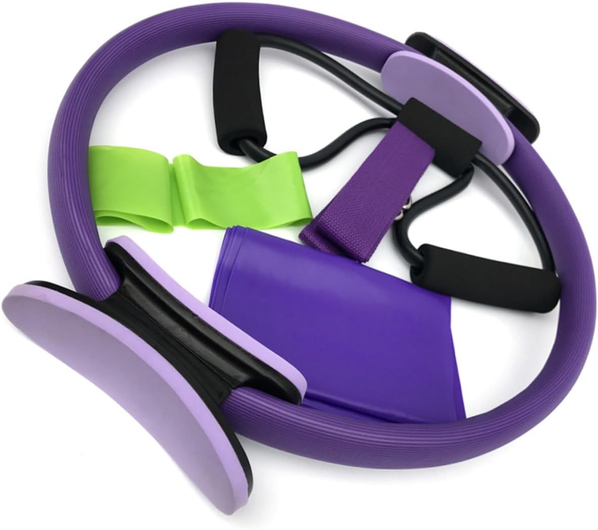 VANZACK 1 Pcs Exercise Resistance Bands Stretching Strap Hip Resistance Bands Tools Toning Ring T Tool Elastic Exercise Bands Exercise Loop Fitness