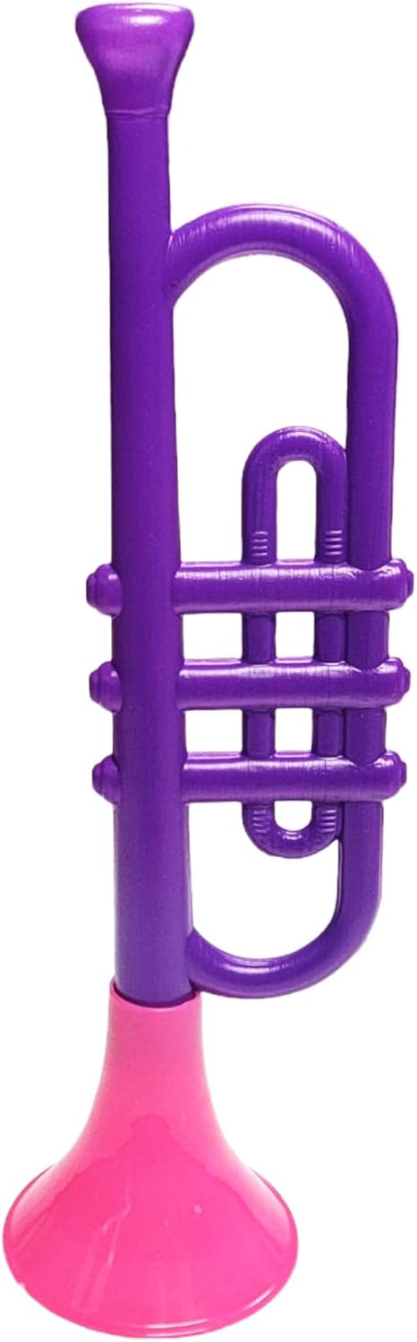 Trompetas de plástico coloridas (13 pulgadas), juguetes musicales ruidosos para niños, instrumentos para fiestas y eventos, regalos geniales de