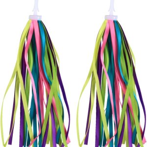 BESPORTBLE Borlas de bicicleta para niños, manillar de bicicleta, serpentinas de cinta colorida, decoración de bicicleta, scooter y triciclo, BESPORTBLE Borlas de bicicleta para niños, manillar de bicicleta, serpentinas de cinta colorida, decoración de bicicleta, scooter y triciclo,