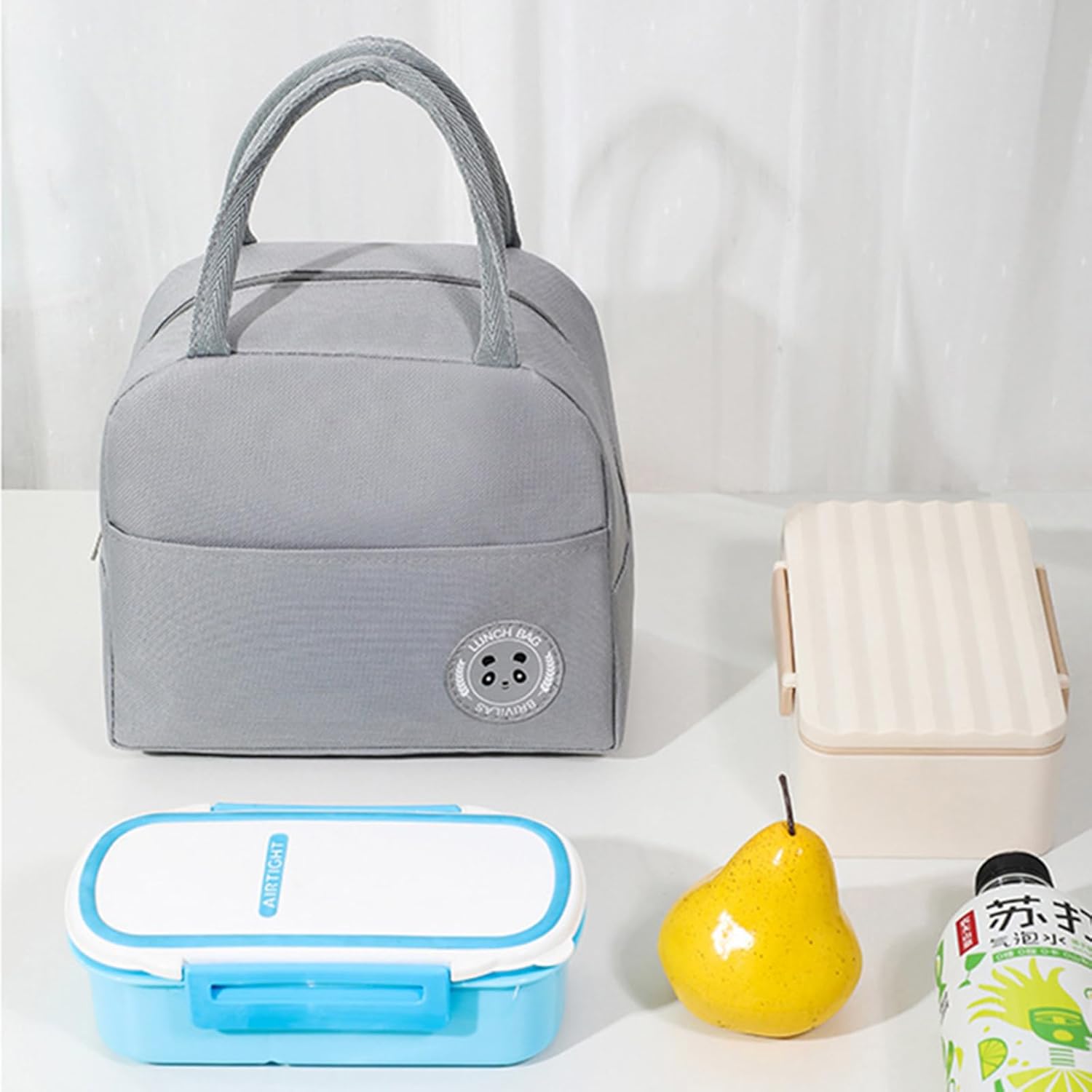 Hoomall Bolsa de almuerzo aislada, bolsa de almuerzo reutilizable para adultos, bolsas térmicas a prueba de fugas para el trabajo, oficina, picnic o