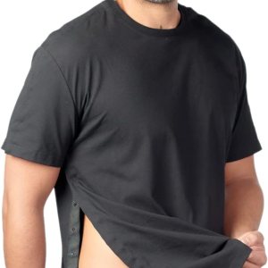 Reclus – Camisas postoperatorias para hombres – Camisa de recuperación de puños rotadores – Acceso al puerto de quimioterapia – Ropa de diálisis Reclus – Camisas postoperatorias para hombres – Camisa de recuperación de puños rotadores – Acceso al puerto de quimioterapia – Ropa de diálisis