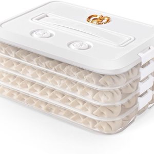 OFFKITSLY Contenedores de almacenamiento de alimentos con tapas, recipientes de plástico herméticos para almacenamiento de galletas, contenedores de OFFKITSLY Contenedores de almacenamiento de alimentos con tapas, recipientes de plástico herméticos para almacenamiento de galletas, contenedores de