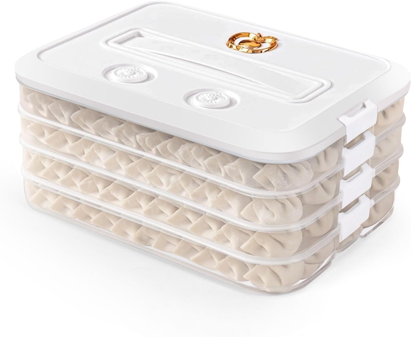 OFFKITSLY Contenedores de almacenamiento de alimentos con tapas, recipientes de plástico herméticos para almacenamiento de galletas, contenedores de