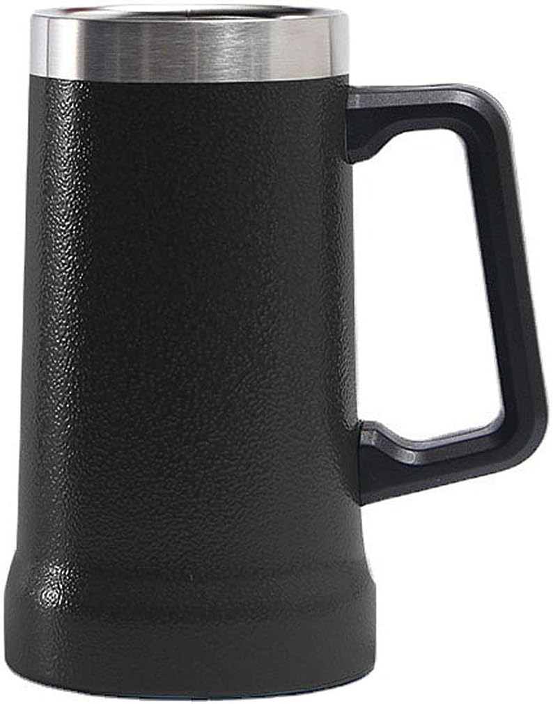 Taza grande de acero inoxidable para cerveza, café, agua. Taza de acero inoxidable de grado alimenticio 316L. Taza de 24 onzas para reuniones,