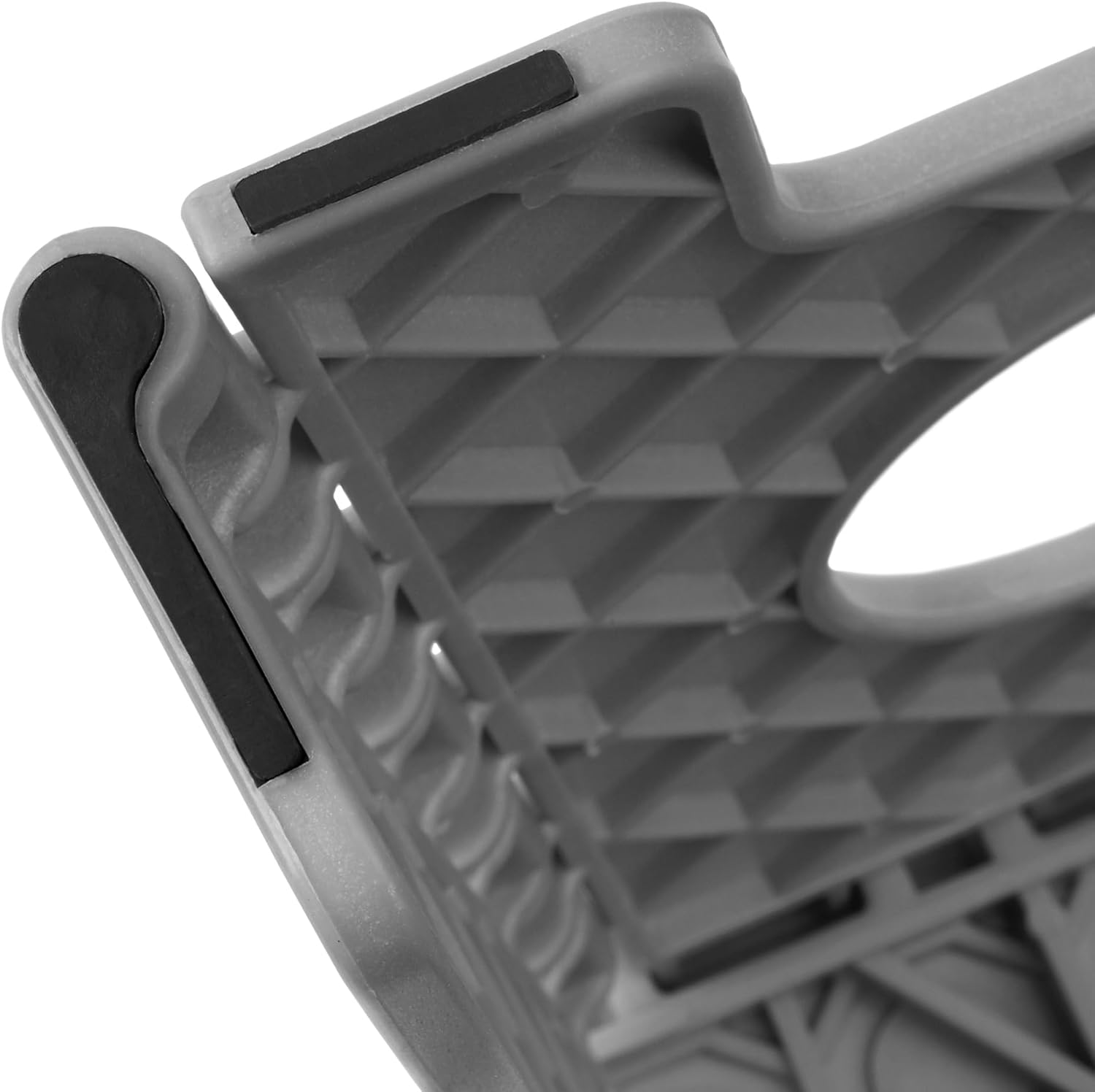 Casafield Taburete plegable de 13 pulgadas con asa (juego de 2), gris, taburete plegable portátil de plástico pequeño para adultos, uso en la