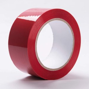 Cinta de sellado de cartón rojo, cinta de embalaje, cinta móvil de 2 pulgadas x 110 yardas, 2.0 mil de grosor, resistente (1 rollo) Cinta de sellado de cartón rojo, cinta de embalaje, cinta móvil de 2 pulgadas x 110 yardas, 2.0 mil de grosor, resistente (1 rollo)