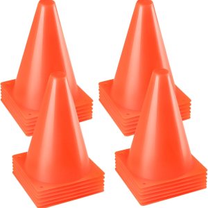 Conos naranjas de 7 pulgadas, conos de fútbol de agilidad para entrenamiento deportivo, ejercicios, actividades al aire libre, decoraciones de Conos naranjas de 7 pulgadas, conos de fútbol de agilidad para entrenamiento deportivo, ejercicios, actividades al aire libre, decoraciones de