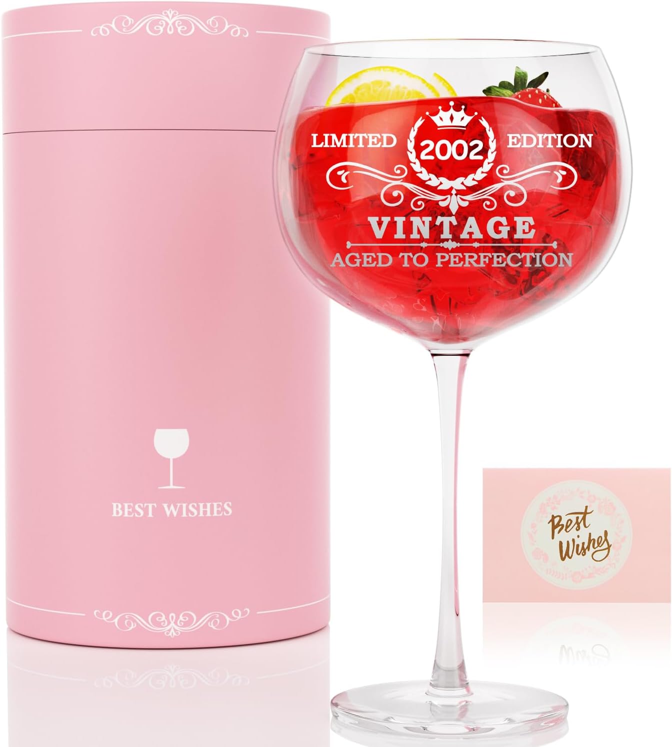 Regalos de cumpleaños número 21 para mujer, copa de vino, regalos de 25 onzas, regalo de 21 cumpleaños para ella, idea de regalo de cumpleaños de 21