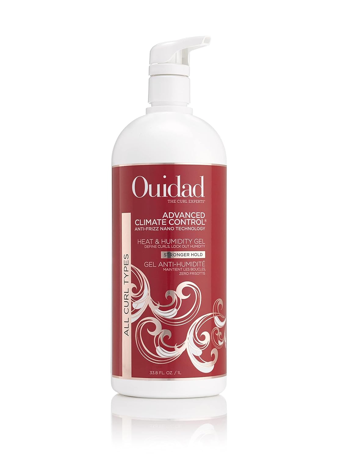 OUIDAD Advanced Climate Control Heat & Humidity – Gel de sujeción más fuerte, 33.8 onzas líquidas