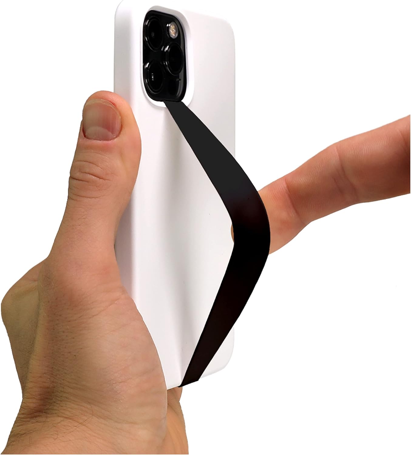 Phone Loops Correa elástica de silicona para teléfono, soporte para teléfono para mano, pequeña, ligera y discreta, correa delgada para teléfono,